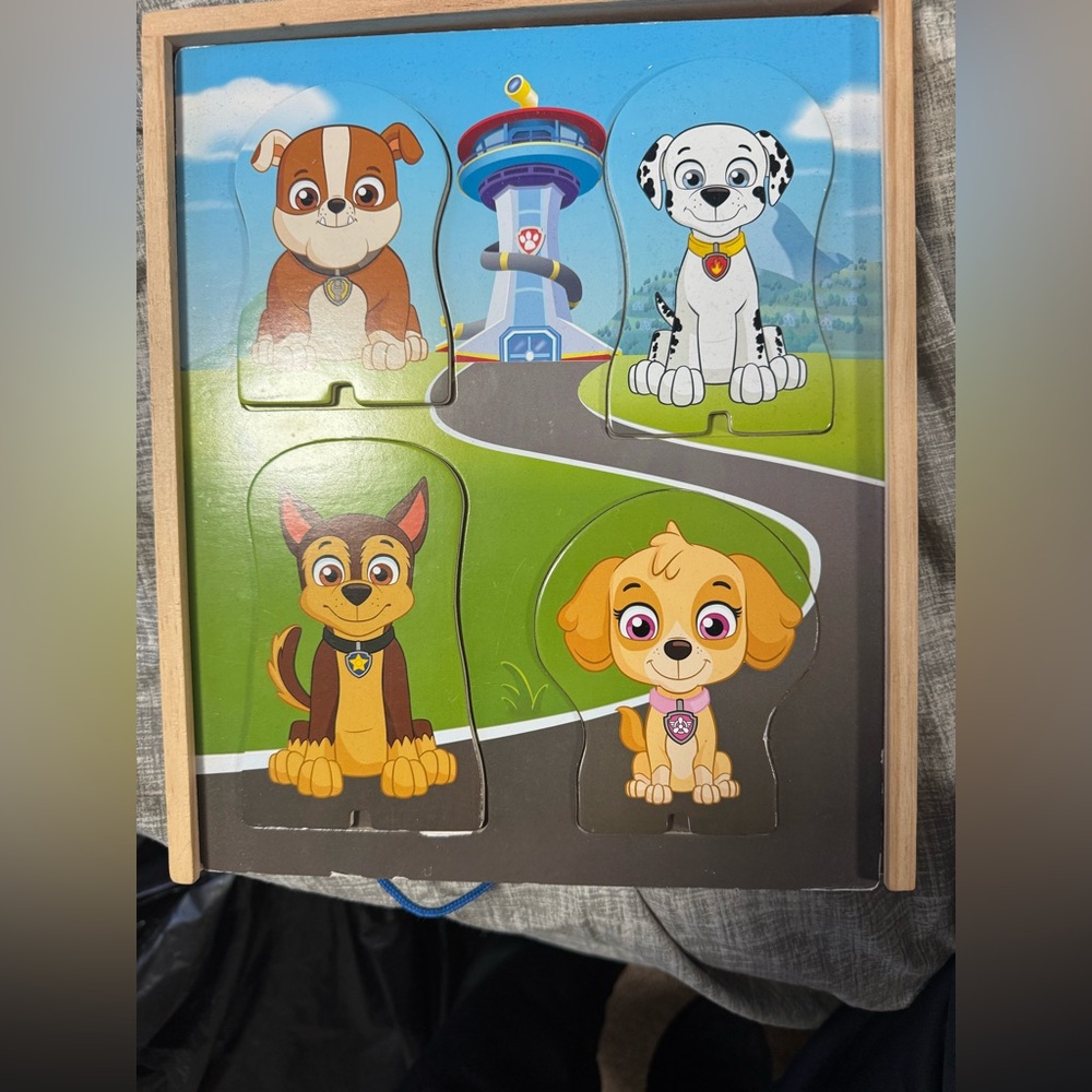 Melissa & Doug Paw Patrol Wooden Puzzle - Green, Blue, Brown